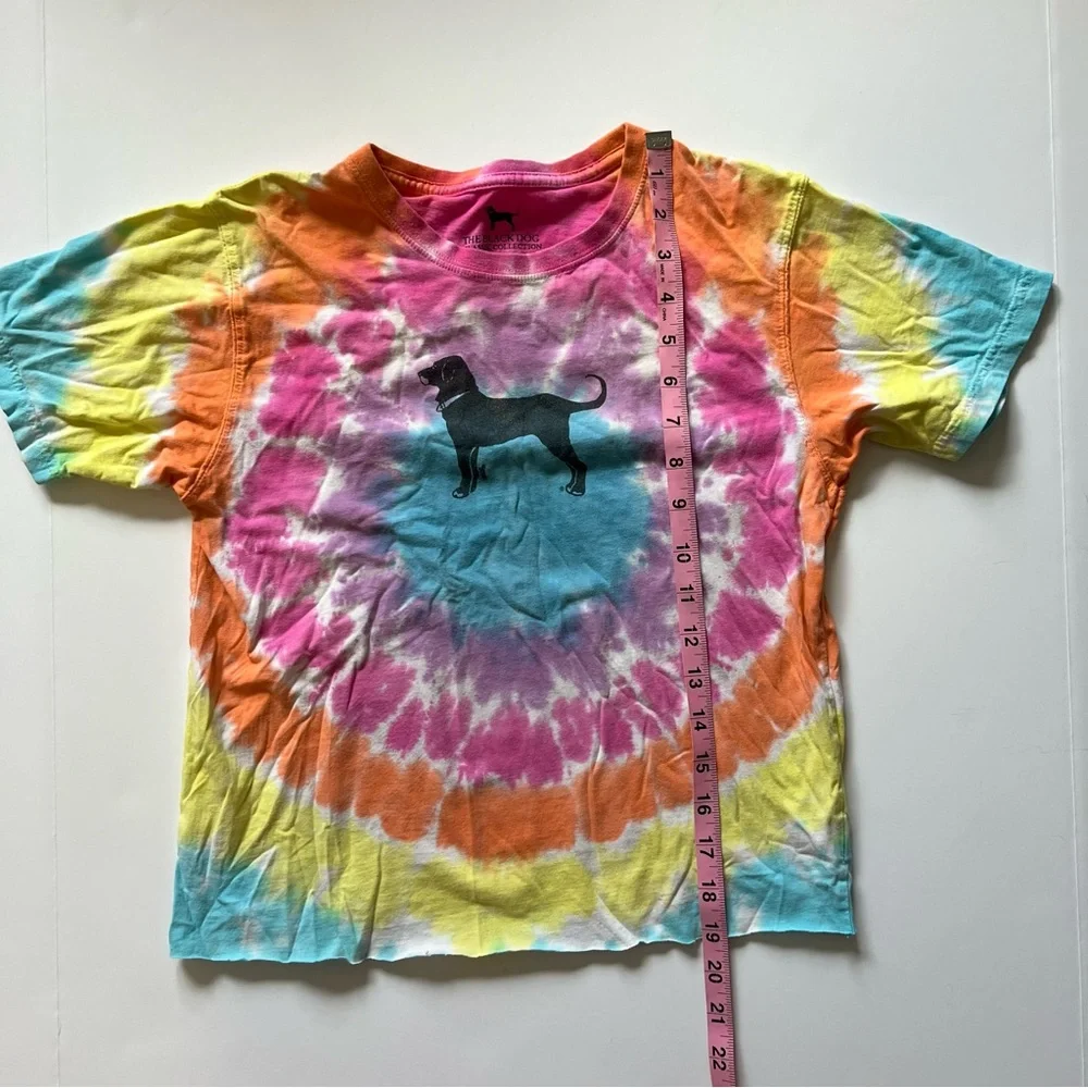 Kids The Black Dog Tie Dye T Shirt Size M‎ (8) Short Sleeve